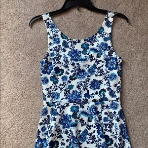 Divided by H & M floral sleeveless swing dress